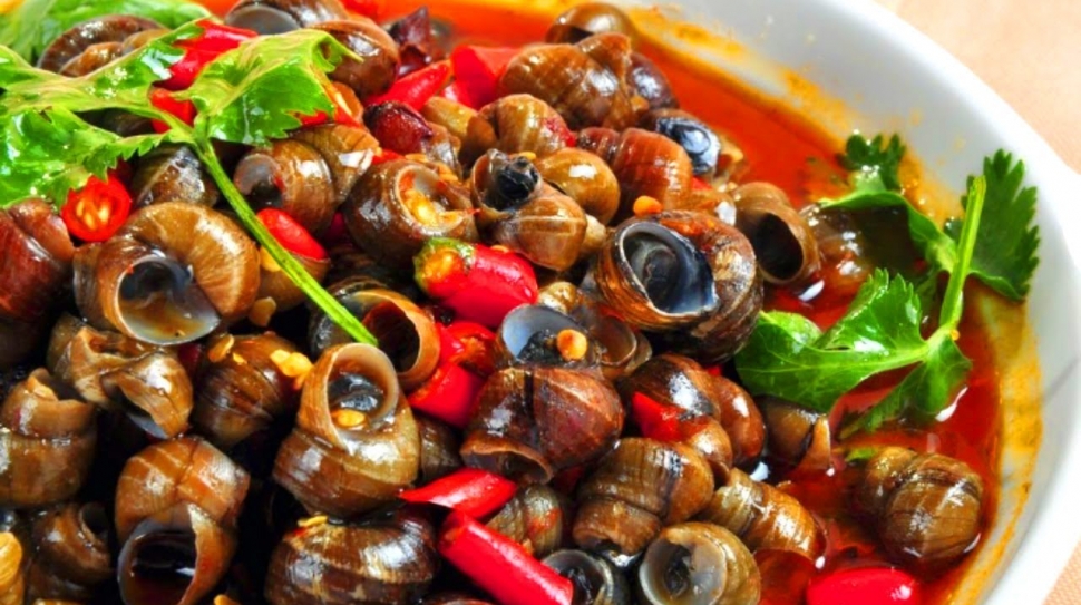 Caracóis com Malagueta